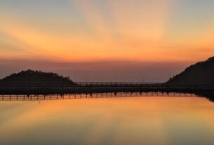 Sunset di Embung Nglanggeran