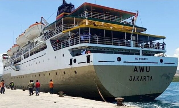 Jadwal Kapal Pelni KM Awu Bulan September 2022