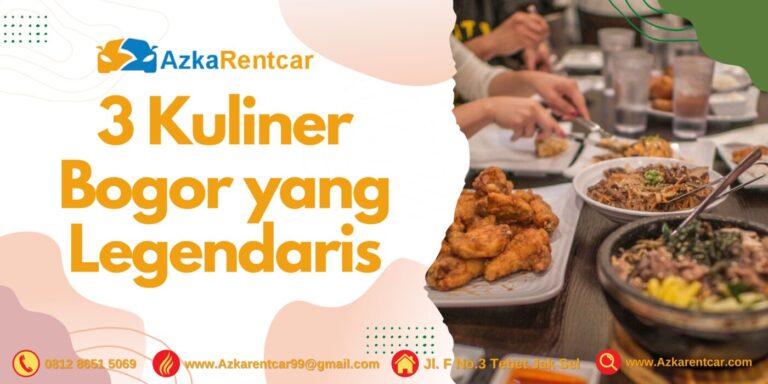 3 Kuliner Bogor yang Legendaris 3 Kuliner Bogor yang Legendaris