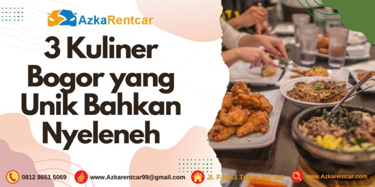 3 Kuliner Bogor yang Unik Bahkan Nyeleneh 3 Kuliner Bogor yang Unik Bahkan Nyeleneh
