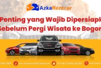 Hal Penting yang Wajib Dipersiapkan Sebelum Pergi Wisata ke Bogor
