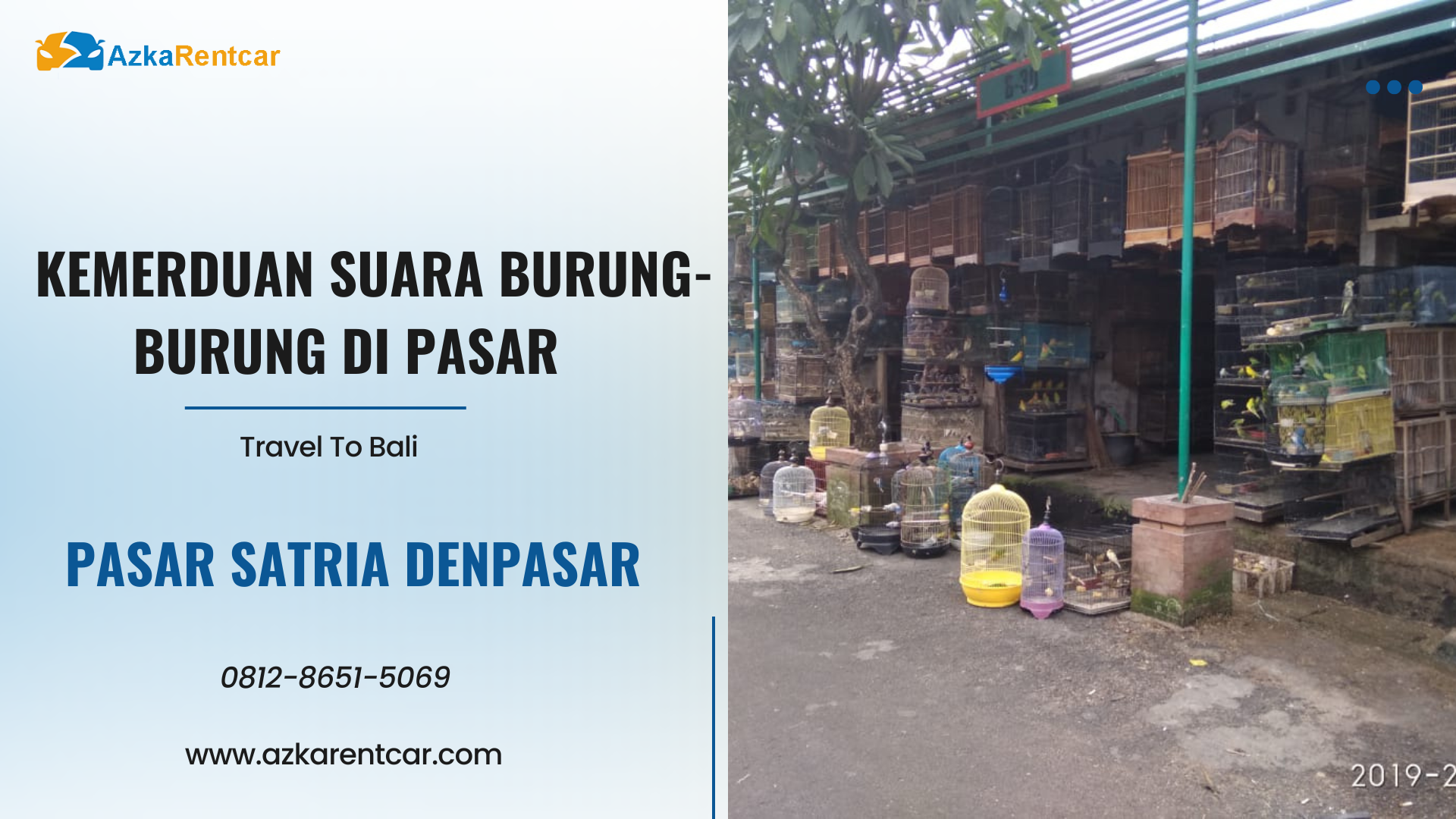 Kemerduan Suara Burung burung di Pasar Satria Denpasar 1