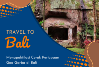 Menapaktilasi Ceruk Pertapaan Goa Garba di Bali