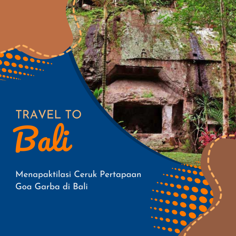 Menapaktilasi Ceruk Pertapaan Goa Garba di Bali