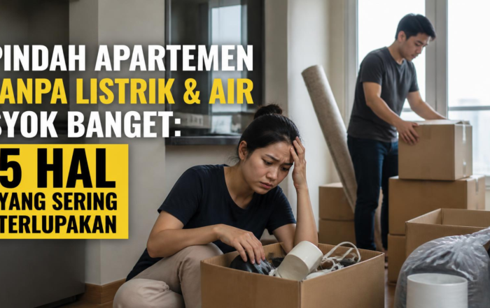 Pindahan Apartemen tanpa Kaget Listrik & Air 5 Hal yang Sering Terlupakan