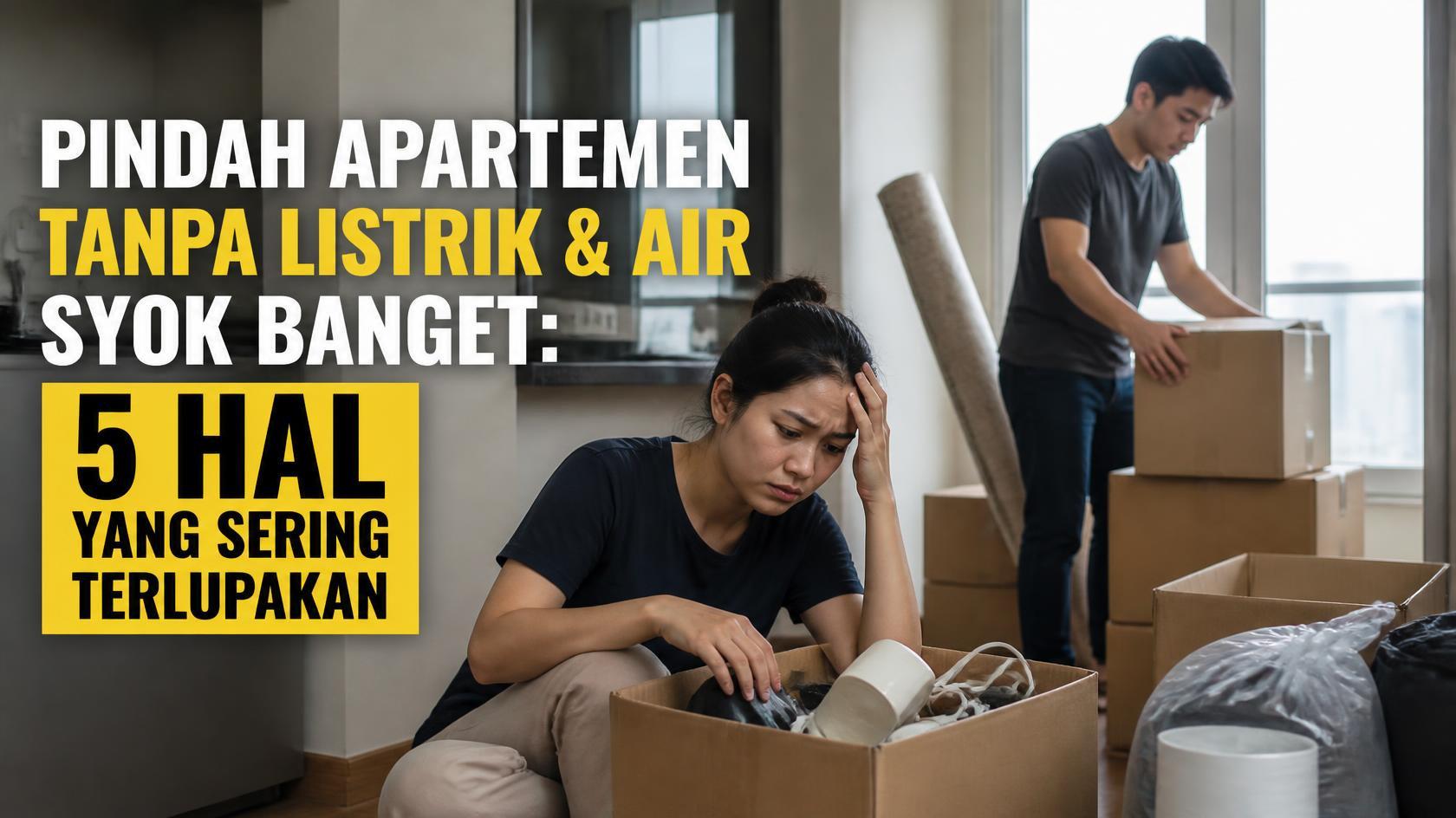 Pindahan Apartemen tanpa Kaget Listrik & Air 5 Hal yang Sering Terlupakan